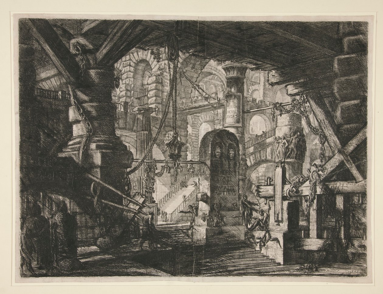 Carceri, XVI: Zincirli İskele by Giovanni Battista Piranesi