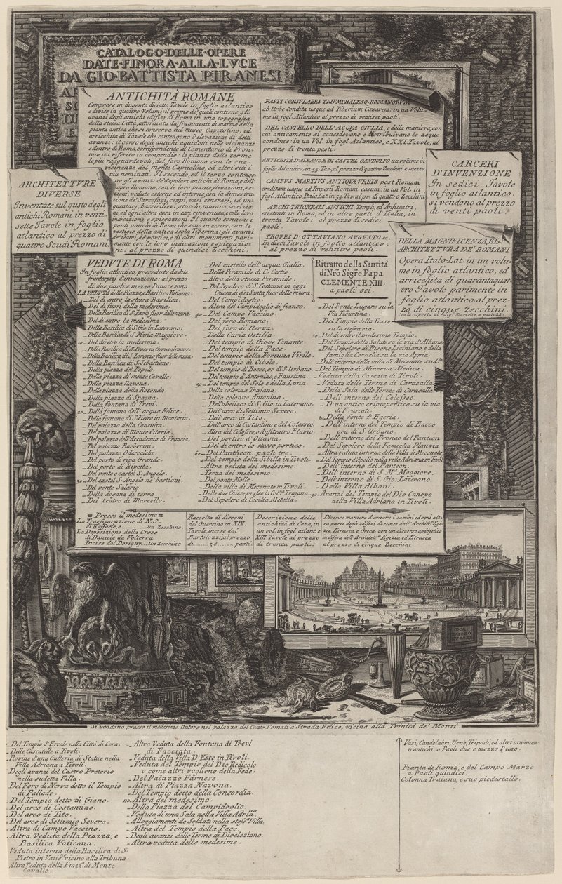 Eser Kataloğu by Giovanni Battista Piranesi