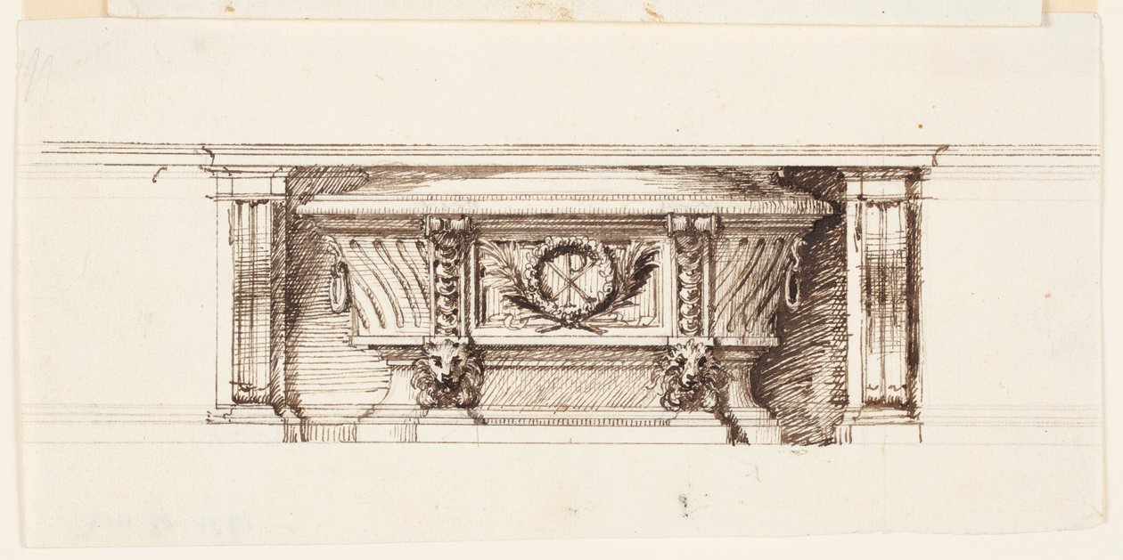 Altar Mensa için Tasarım by Giovanni Battista Piranesi