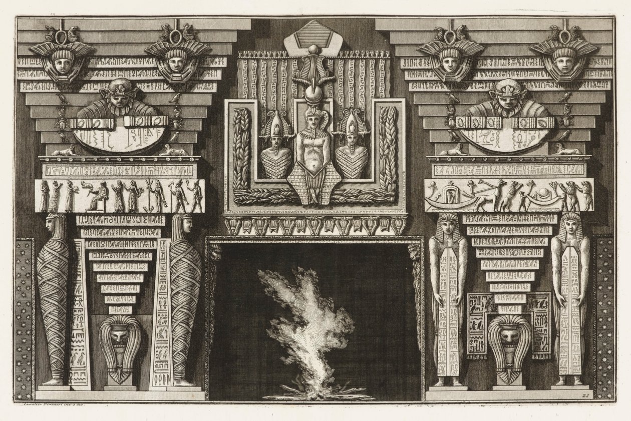 Yolları Farklı Süsleme Biçimlerinden Etrüsk Bacalığı by Giovanni Battista Piranesi