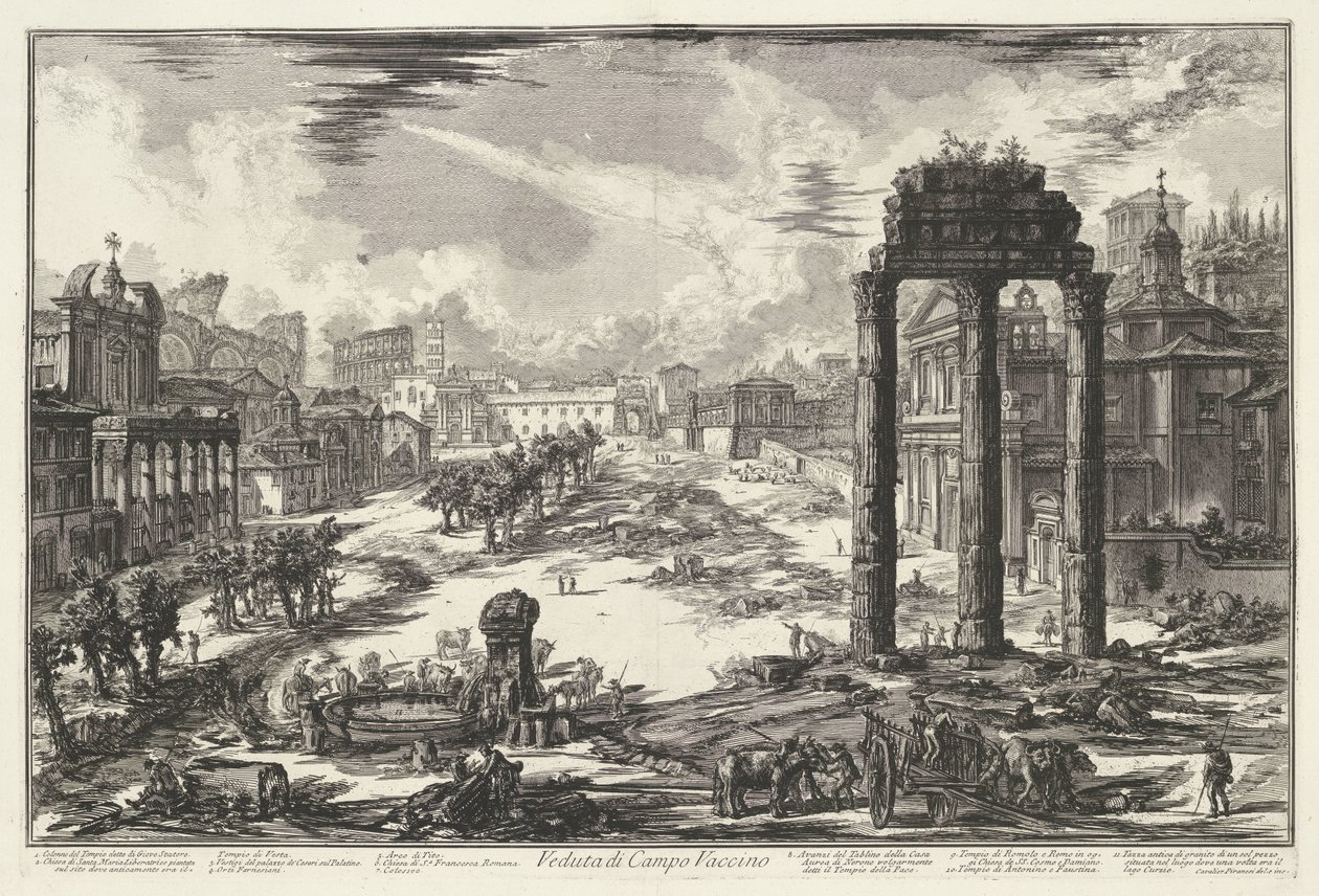 Forum Romanum te Roma Campo Vaccino
