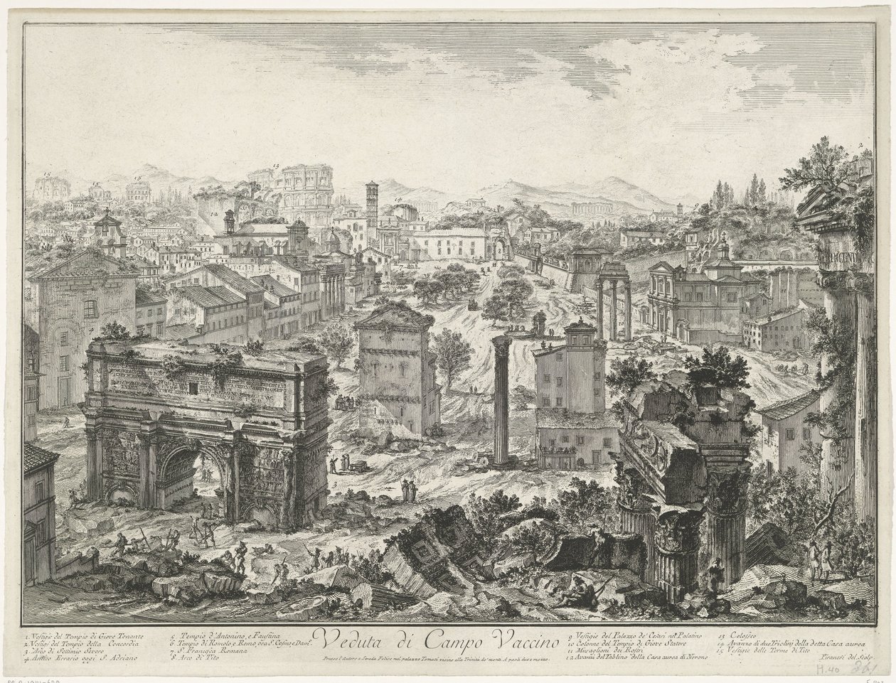 Forum Romanum te Roma Campo Vaccino