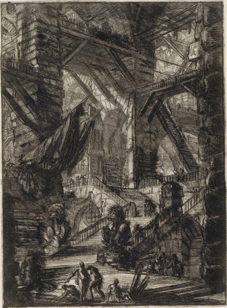 Hayali Hapishaneler dizisinden by Giovanni Battista Piranesi