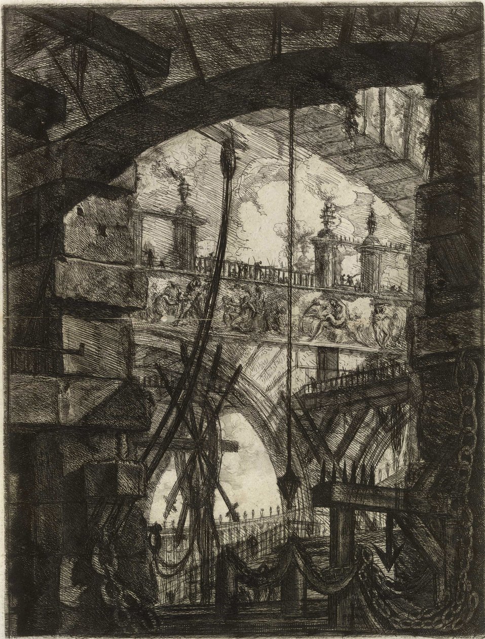Hayali Hapishaneler dizisinden by Giovanni Battista Piranesi