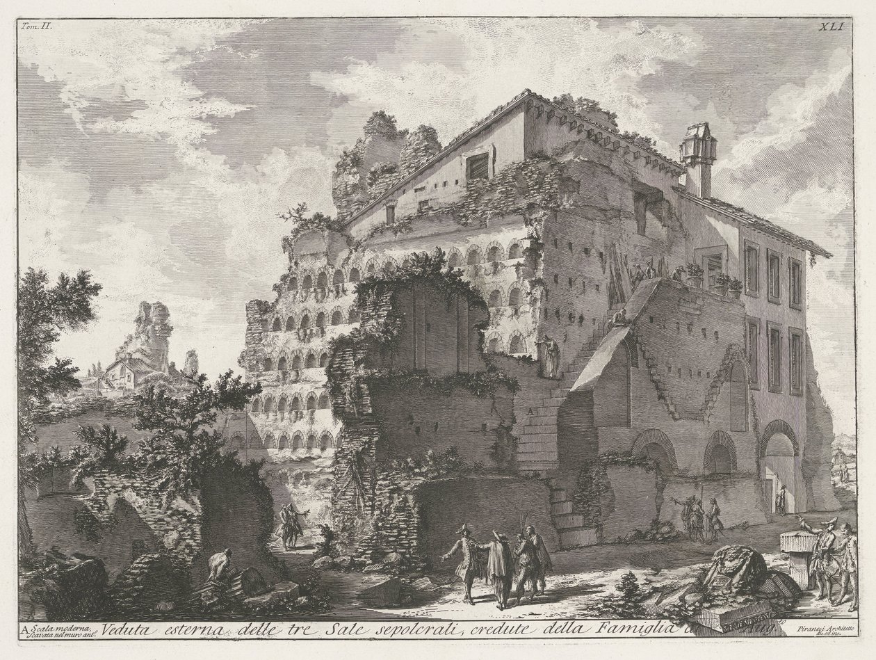Graftombe van familie van keizer Augustus Aug.to Ailesi
