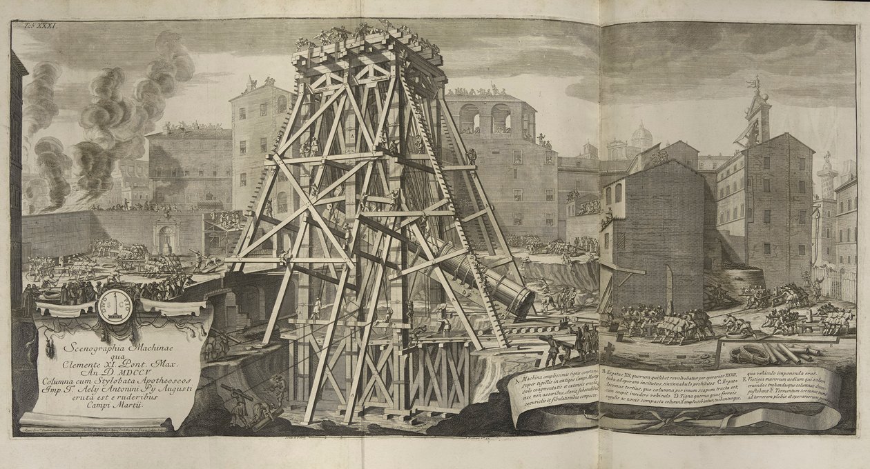 ANTİKA KENT KAMPÜSÜ (Giovanni Battista Piranesi, Kraliyet Antikacılar Derneği Üyesi, Antik Roma Kampüsü Martius) by Giovanni Battista Piranesi