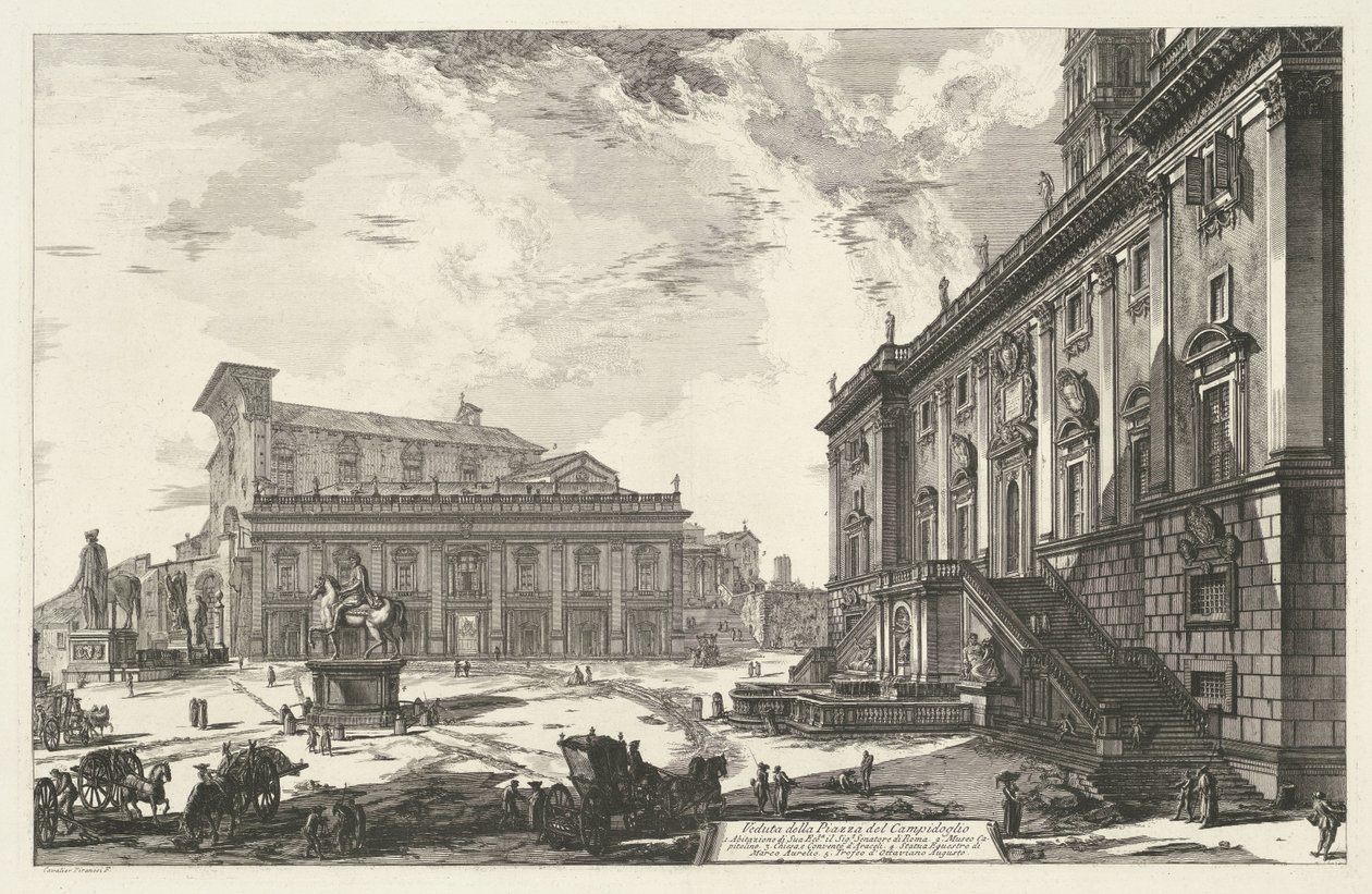 Piazza del Campidoglio te Roma Piazza del Campidoglio