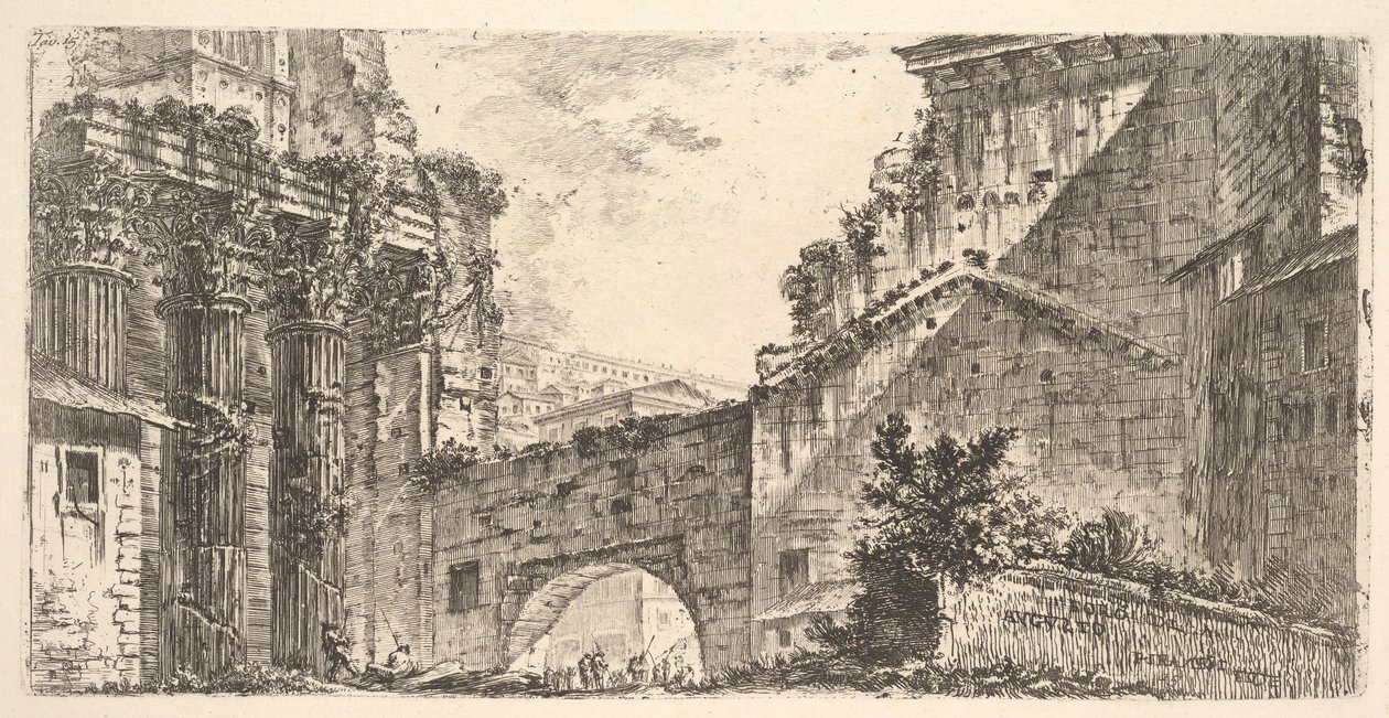 Levha 15: Augustus Forumu Augustus Forumu, yakl. 1748. by Giovanni Battista Piranesi