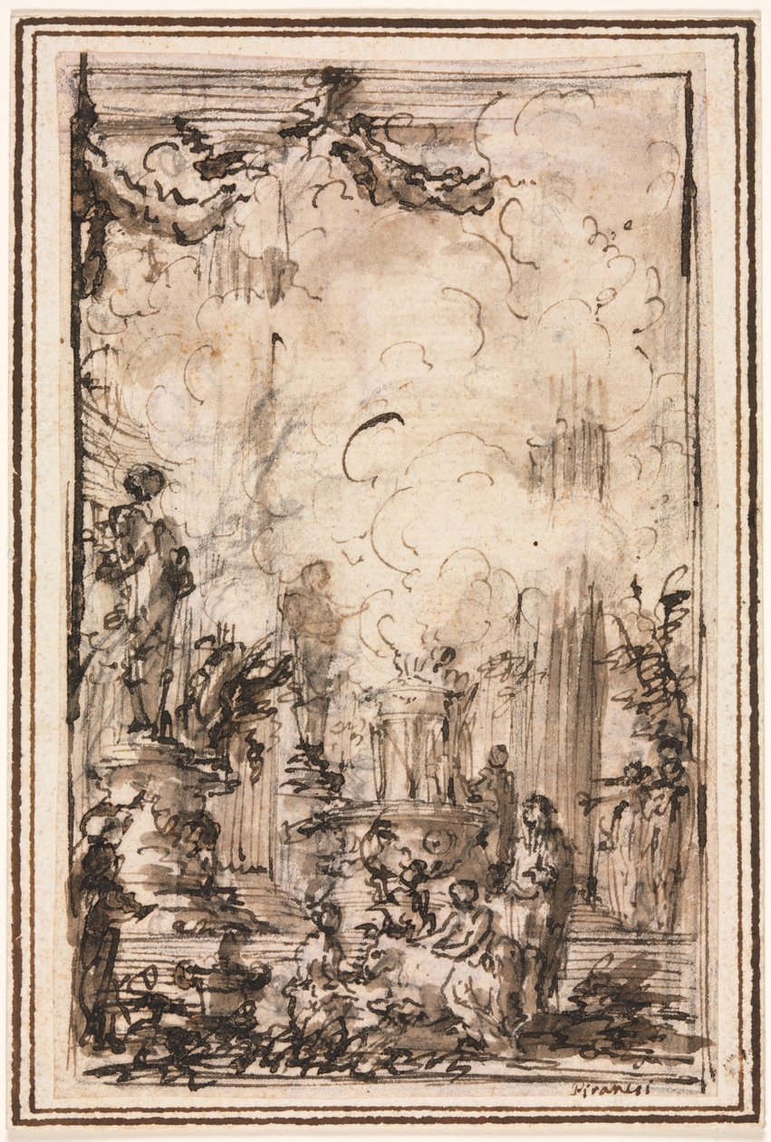 Tapınakta Kurban Sunumu by Giovanni Battista Piranesi