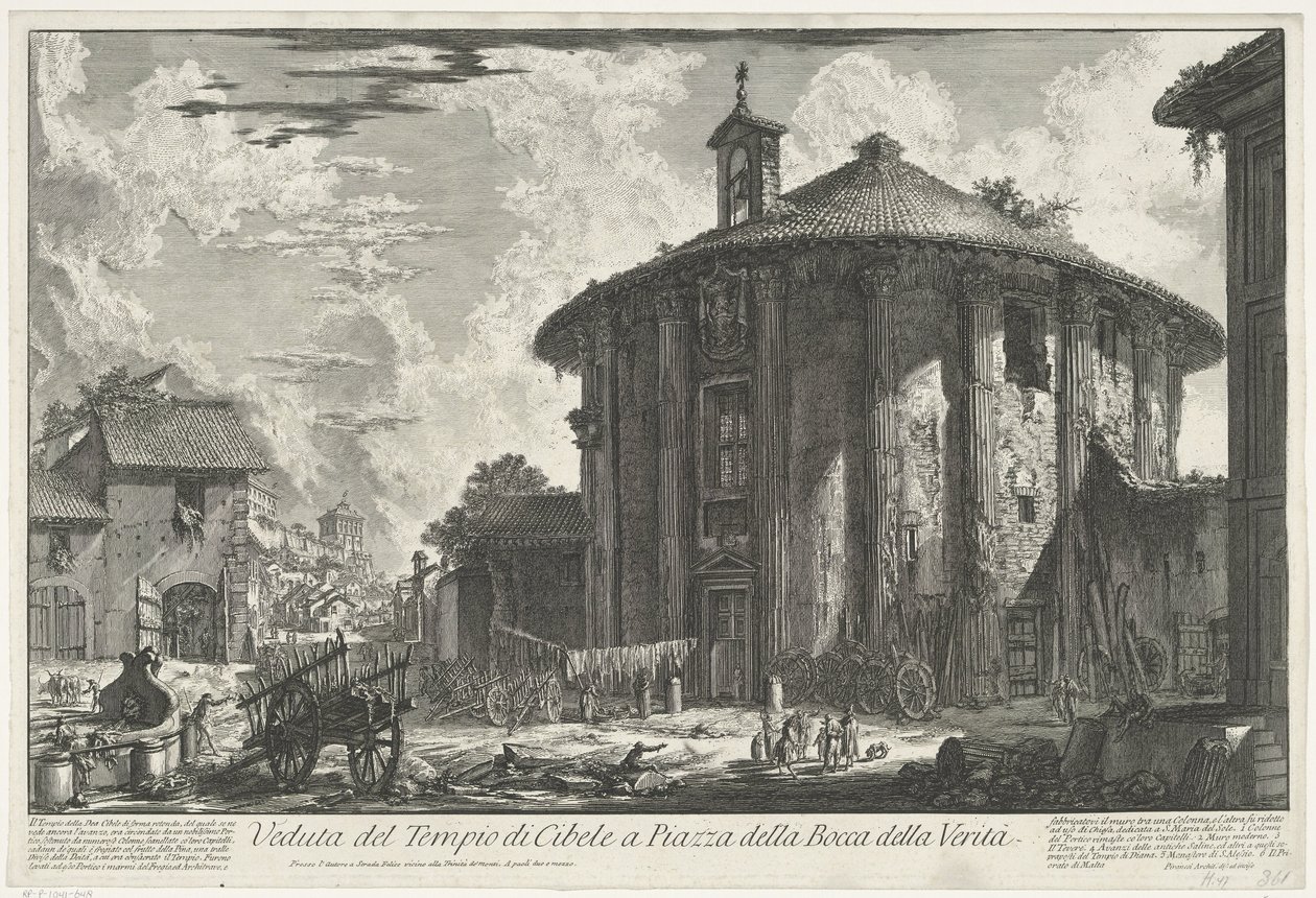 Tempel van Hercules Invictus te Roma Piazza della Bocca della Verità
