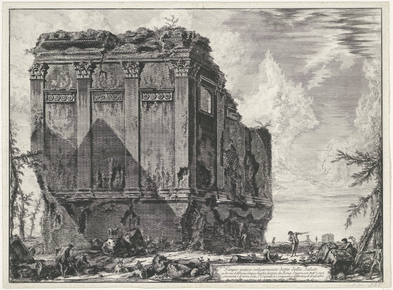 Tempel van Salus bij Roma Rom