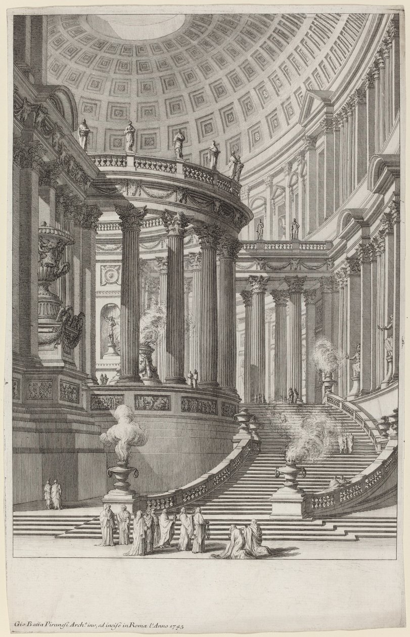 Antik tapınak by Giovanni Battista Piranesi