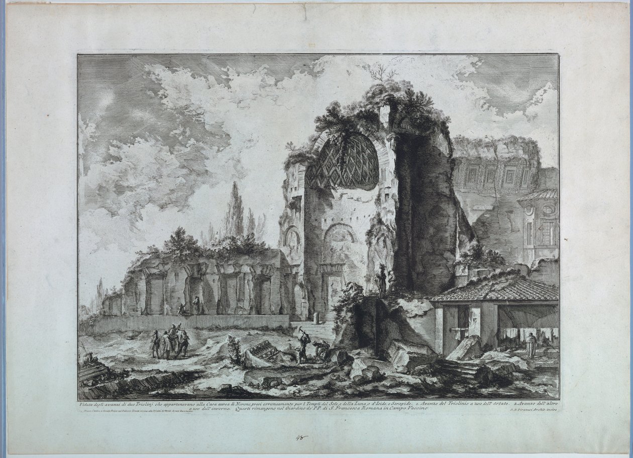 Roma'daki Venüs Tapınağı by Giovanni Battista Piranesi