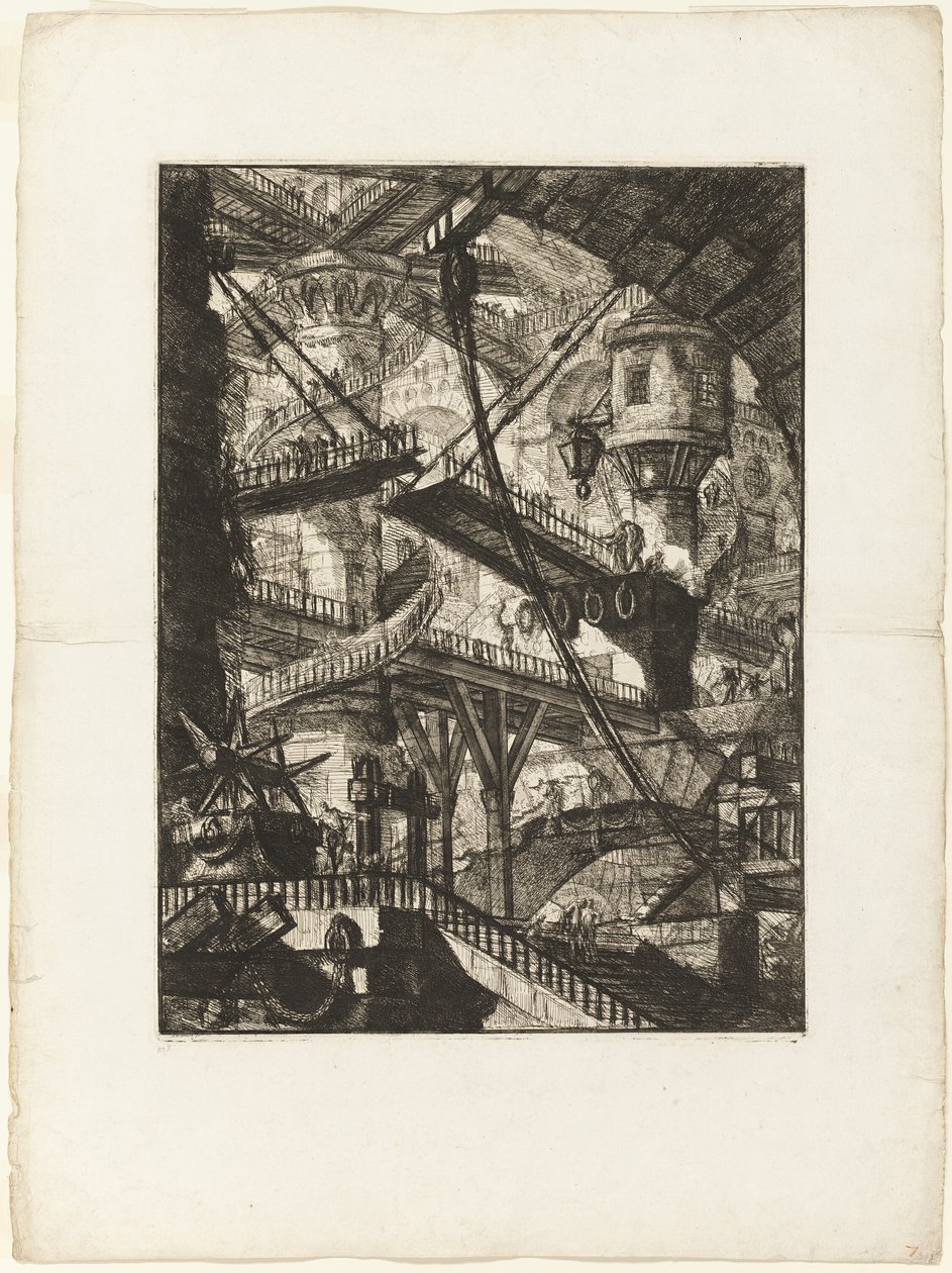 Asma Köprü, Hayali Hapishanelerden 7. plaka by Giovanni Battista Piranesi