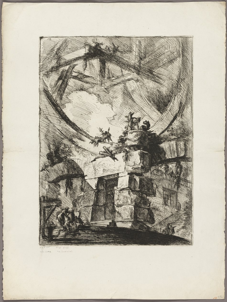 Dev Çark, Hayali Hapishanelerden 9 numaralı plaka by Giovanni Battista Piranesi