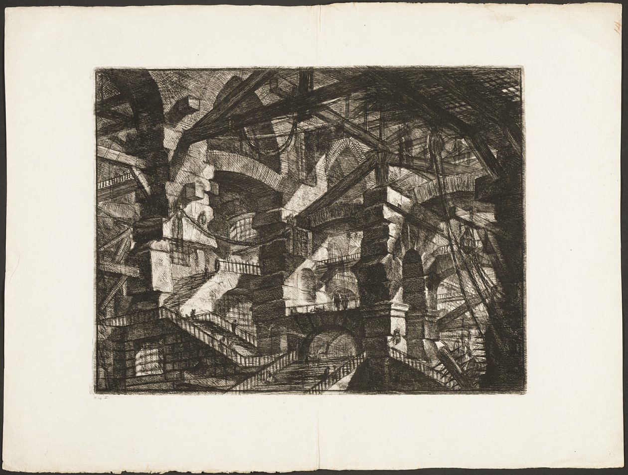 Gotik Kemer, Hayali Hapishanelerden 14 numaralı levha by Giovanni Battista Piranesi