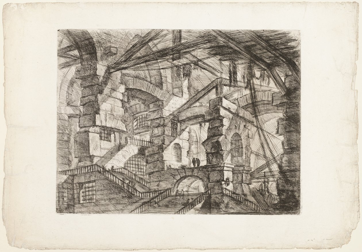 Gotik Kemer, Hayali Hapishanelerden 14 numaralı levha by Giovanni Battista Piranesi