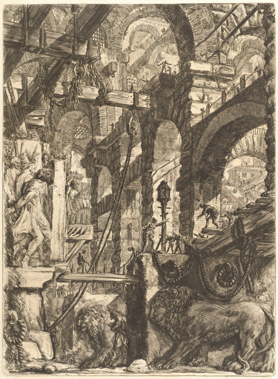 Aslan Kabartmalar by Giovanni Battista Piranesi