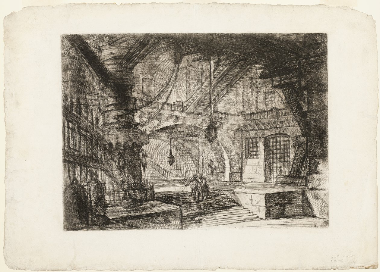 Zincirli İskele, Hayali Hapishanelerden 16. levha by Giovanni Battista Piranesi
