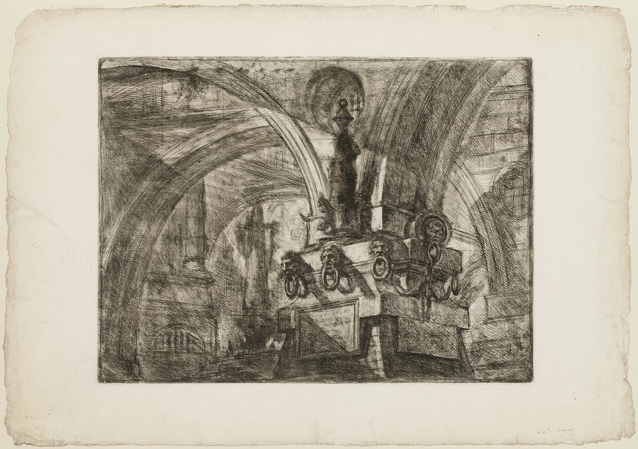 Lambalı İskele, Hayali Hapishanelerden 15 numaralı levha by Giovanni Battista Piranesi
