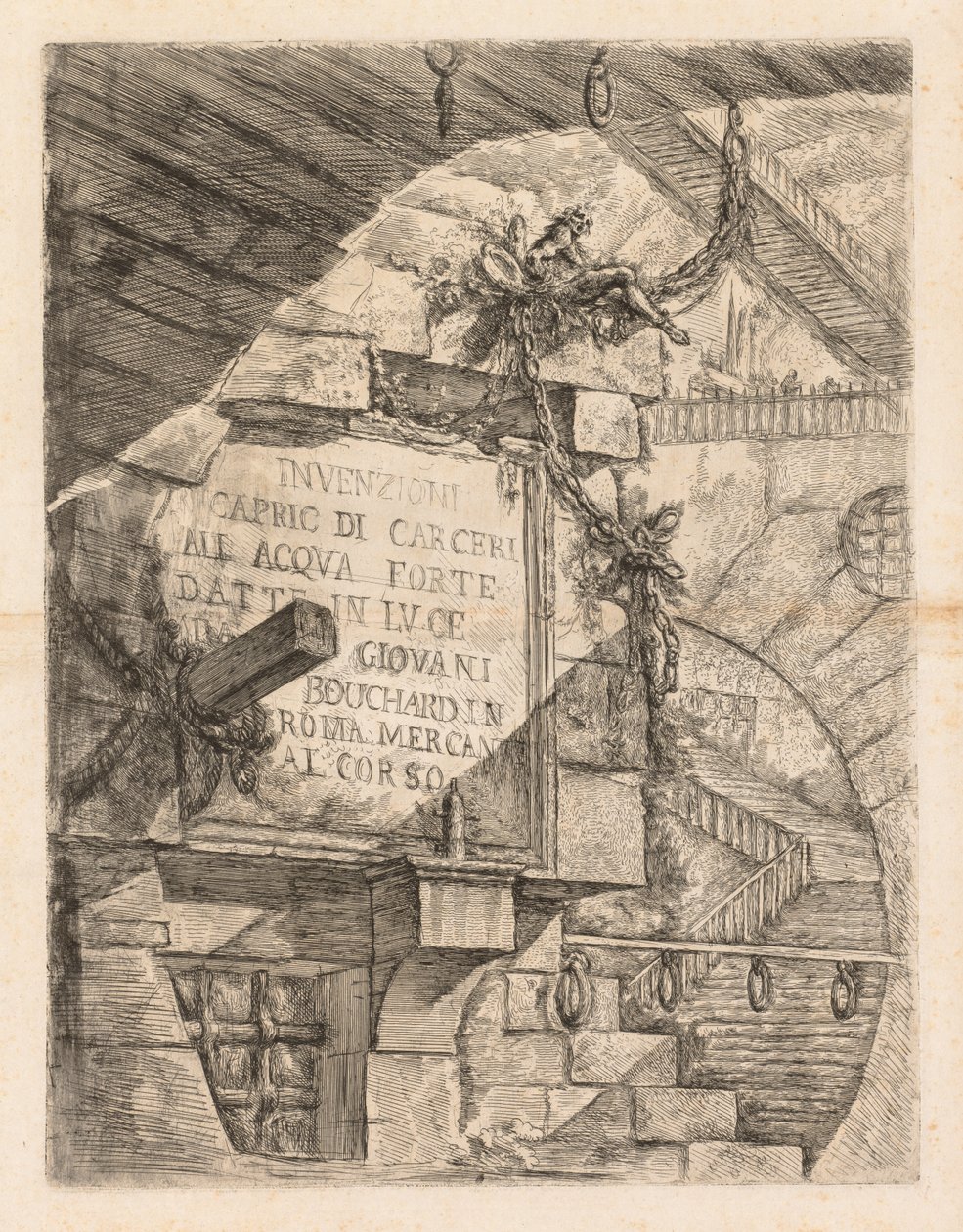 Hapishaneler, 1745-1750. by Giovanni Battista Piranesi