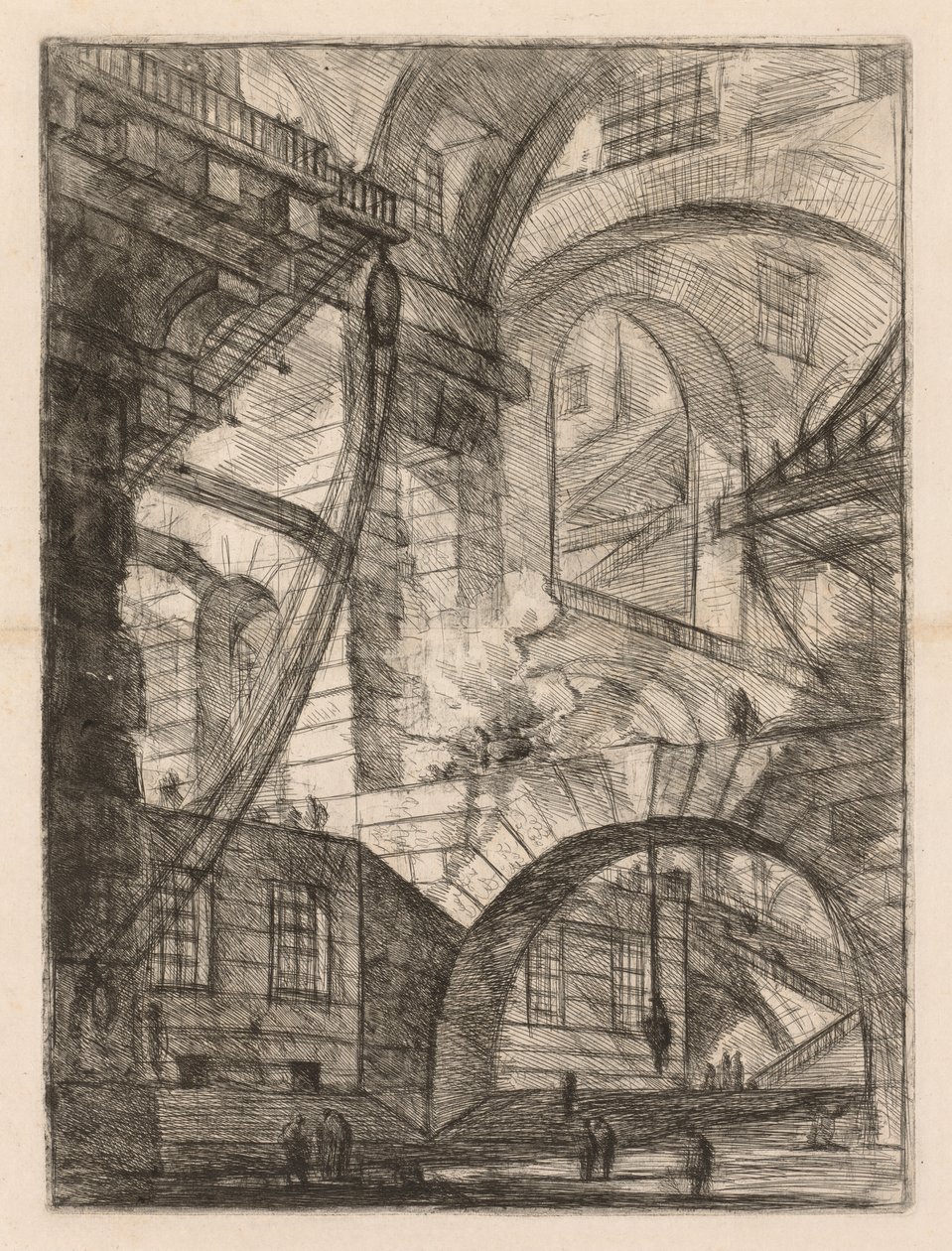 Hapishaneler: Duman Ateşi Olan Kemerlere Bir Bakış by Giovanni Battista Piranesi
