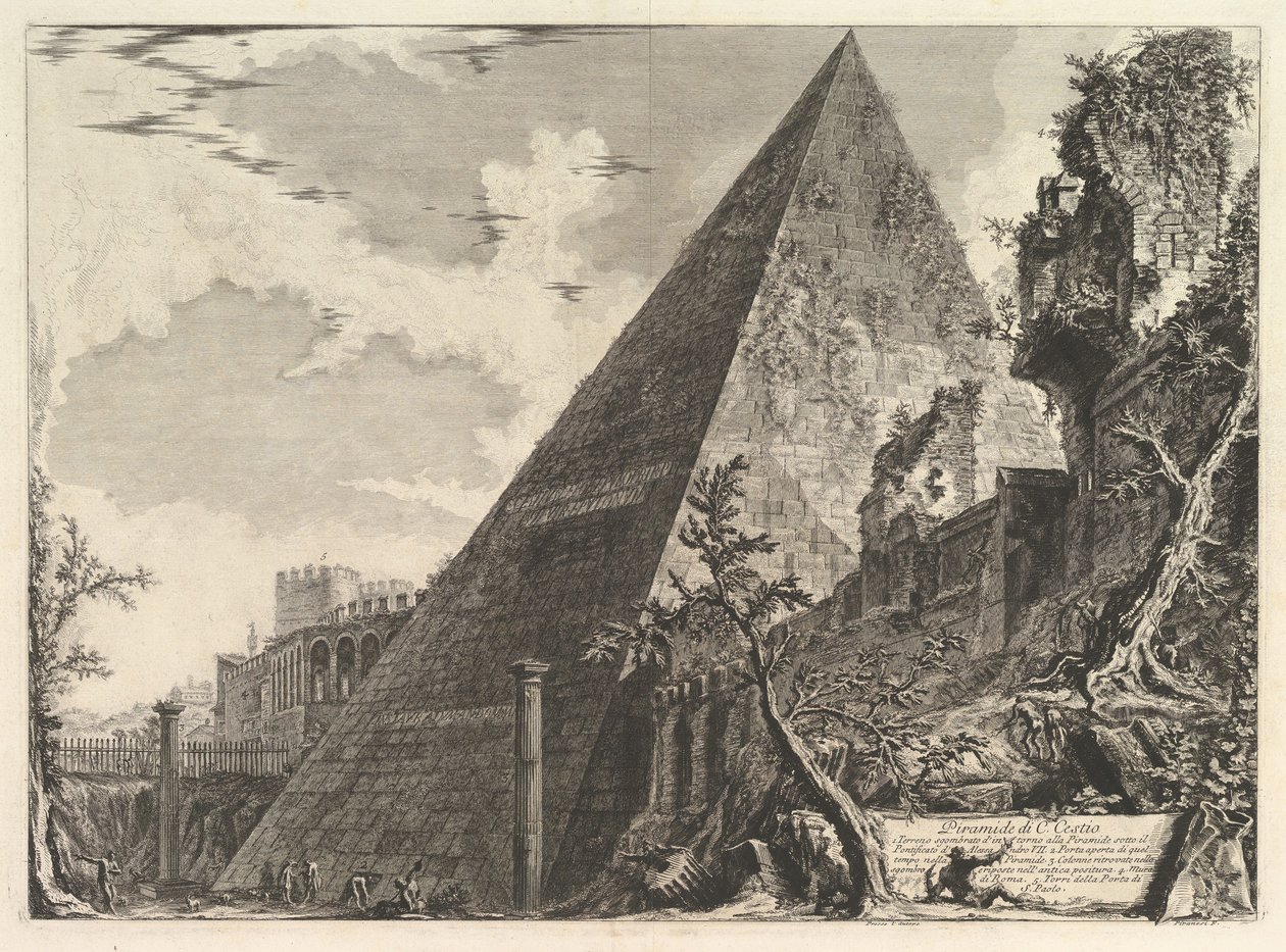 Gaius Cestius Piramidi, Vedute di Roma Roman Views