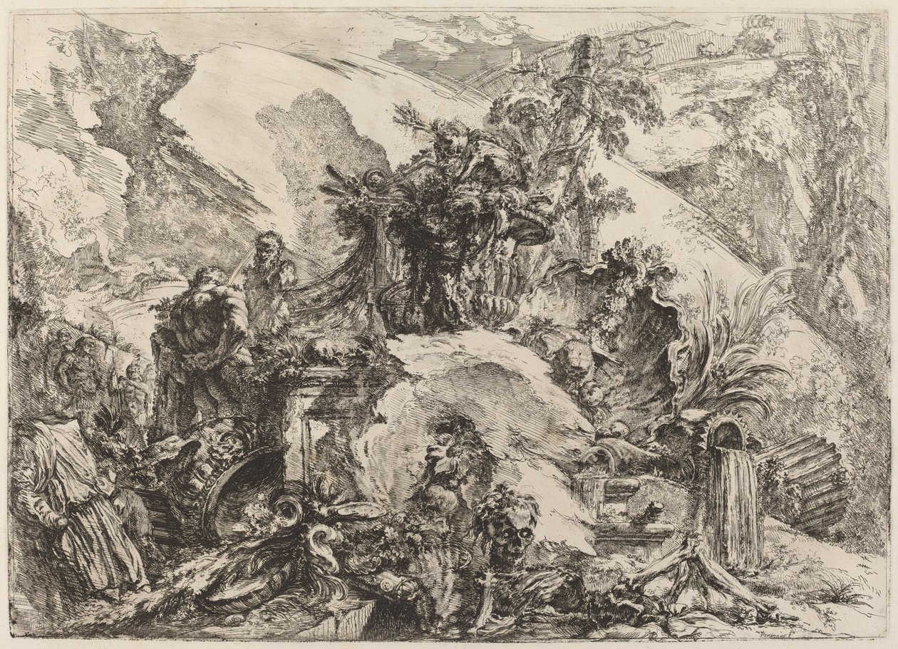 İskeletler by Giovanni Battista Piranesi