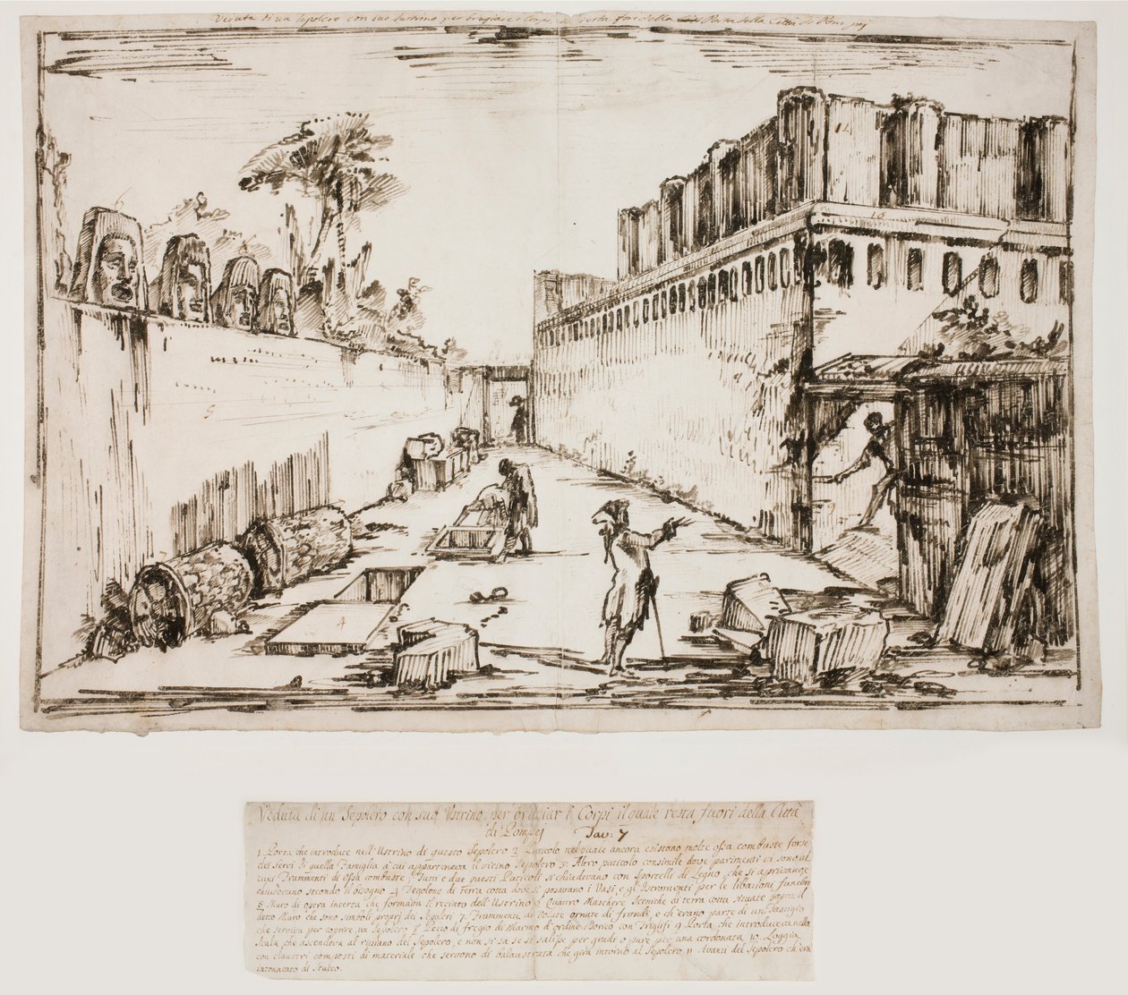 Istacidi'nin Mezarı, Pompeii by Giovanni Battista Piranesi
