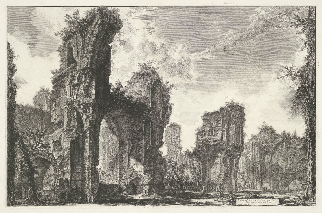 Thermen van Caracalla te Roma Sisto Harabeleri veya Antoninus Hamamı