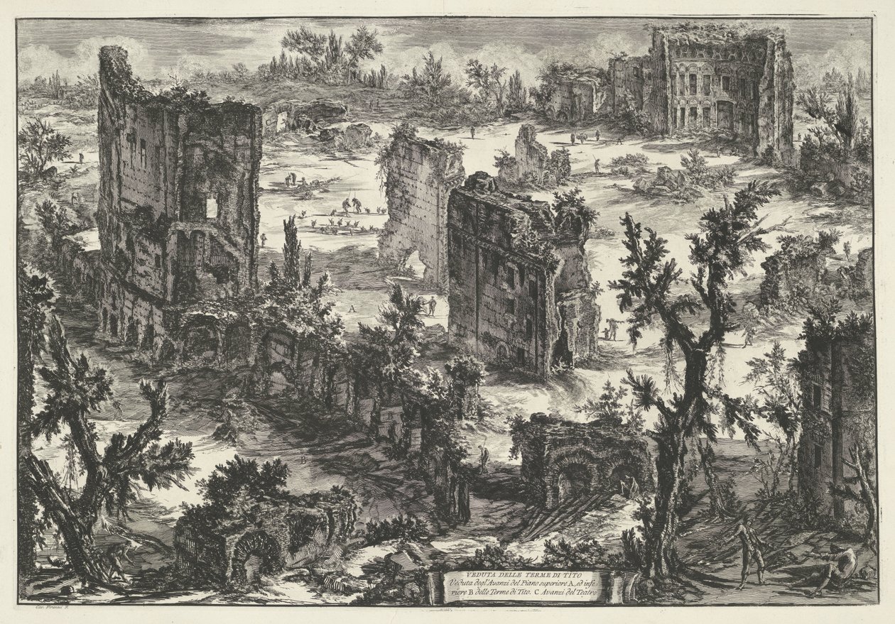 Thermen van Trajanus te Roma Terme di Tito