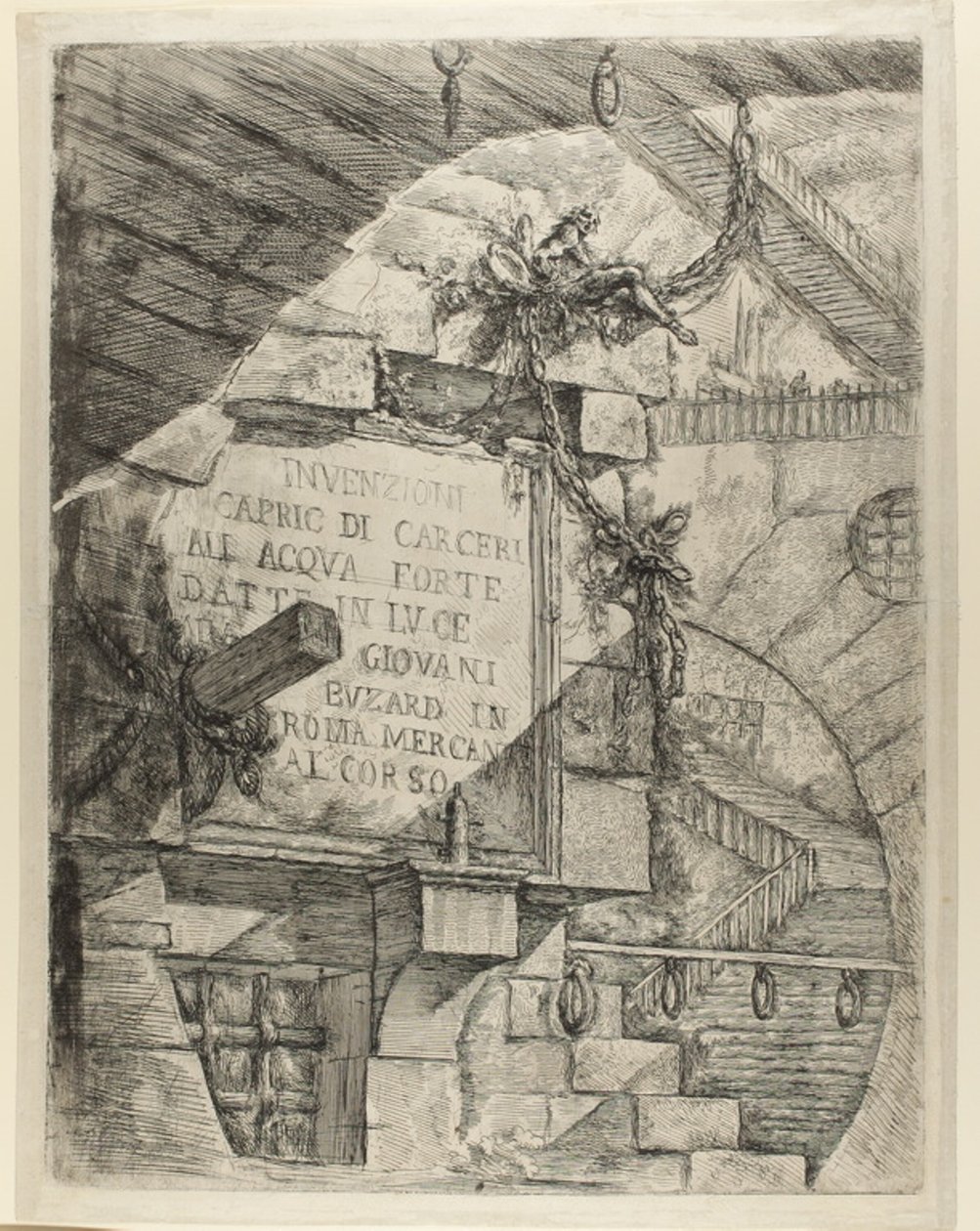 Hayali Hapishanelerden Başlık Sayfası by Giovanni Battista Piranesi