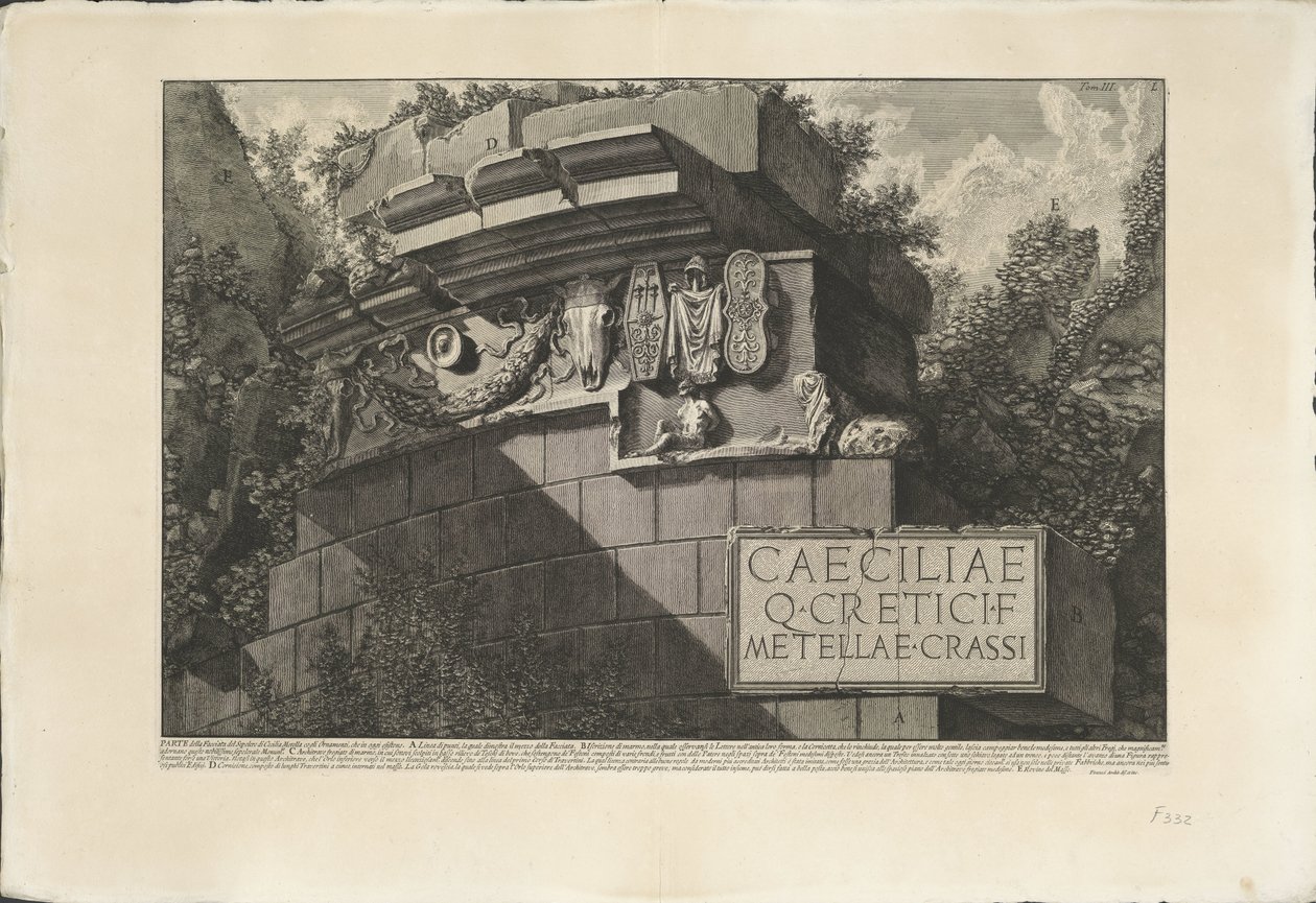 Tombe van Caecilia Metella te Roma Cecilia Metella