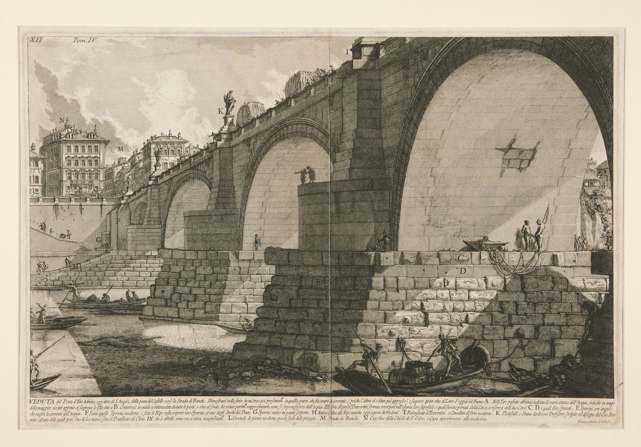 Köprüden Görünüm d by Giovanni Battista Piranesi