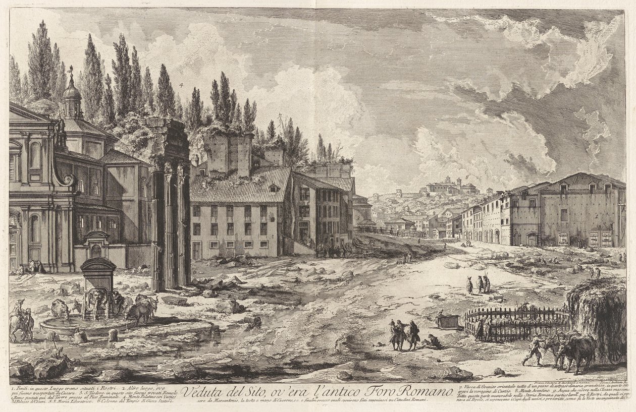 Sitenin Görünümü, ov by Giovanni Battista Piranesi