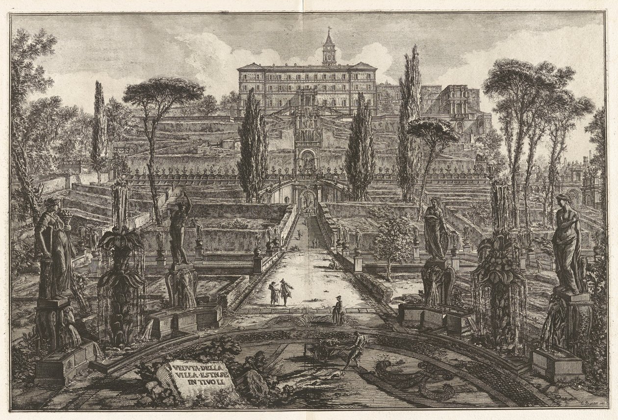 Villanın Görünümü d by Giovanni Battista Piranesi