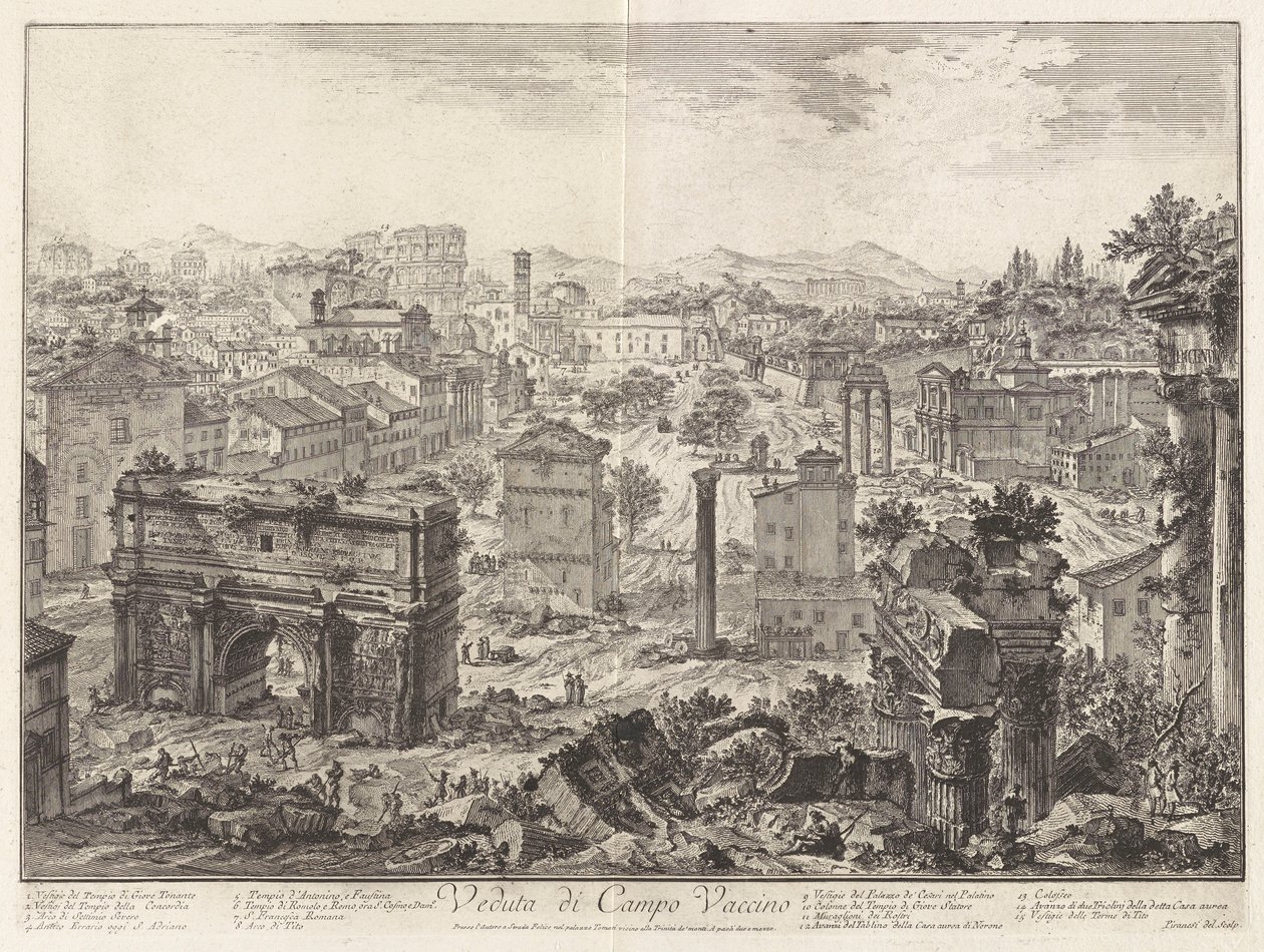 Veduta di Campo Vaccino (Campo Vaccino