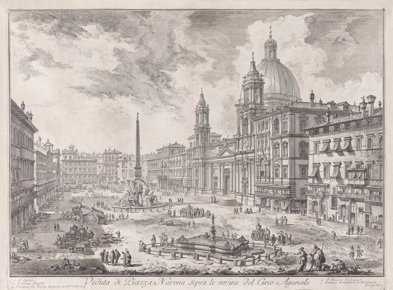 Domitian Sirki Harabelerinin Üzerindeki Piazza Navona