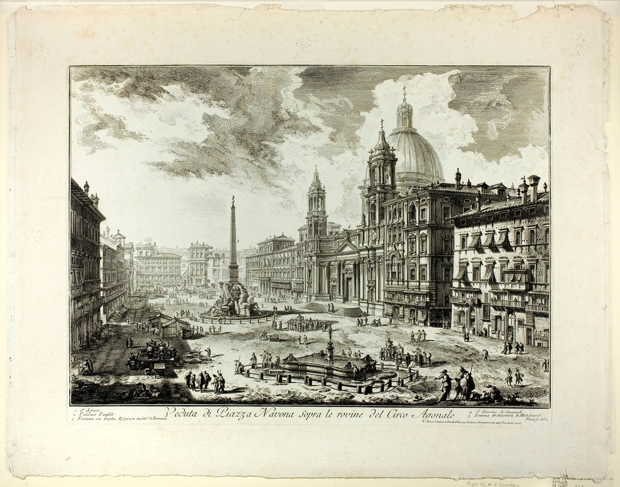Domitian Sirki harabelerinin üzerindeki Piazza Navona