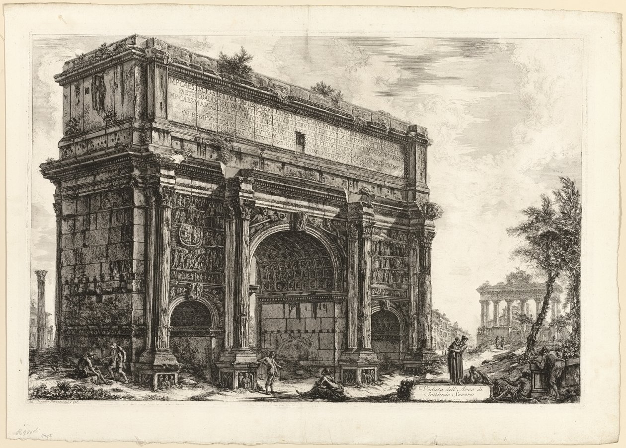 Roma Manzarasından Septimius Severus Kemeri