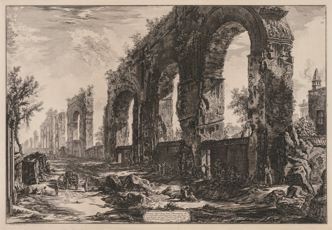 Roma Manzaraları: Nero Su Kemeri by Giovanni Battista Piranesi