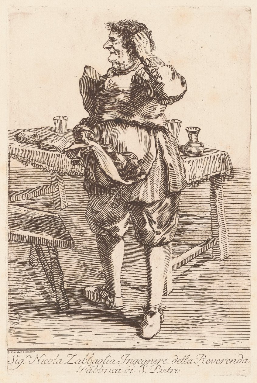 Bay Nicola Zabbaglia by Giovanni Battista Piranesi, after Pier Leone Ghezzi