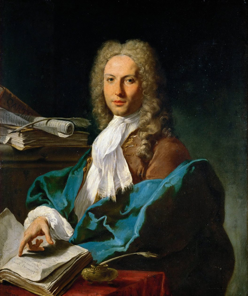 Rokoko: Pittoni par bir matematikçi portresi, Giovan Battista (1687-1767), c. 1740. Tuval üzerine yağlı boya, 93x81. Sanat Tarihi Müzesi, Viyana by Giovanni Battista Pittoni