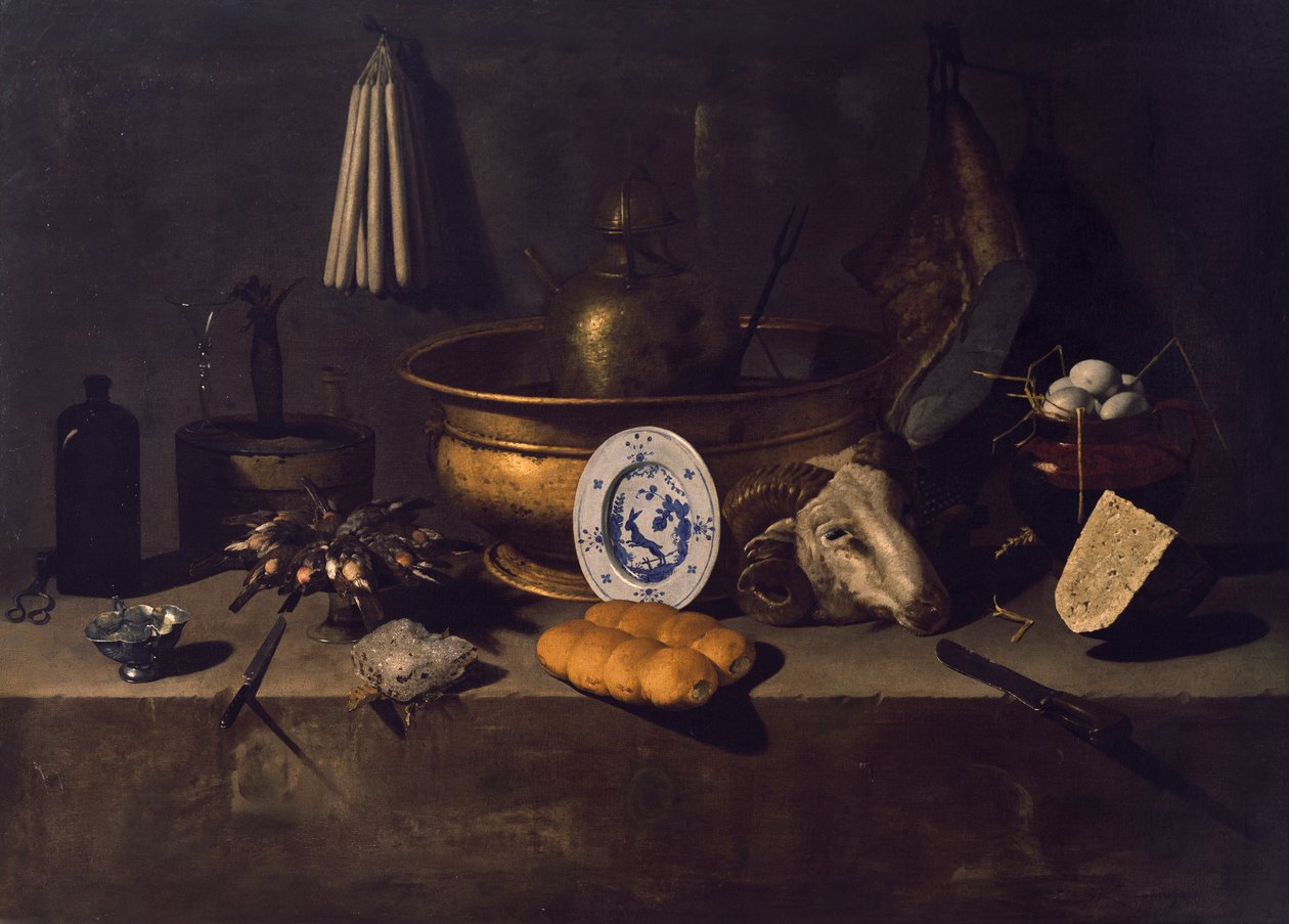 Mutfak İçi (tuval üzerine yağlı boya) by Giovanni Battista Recco
