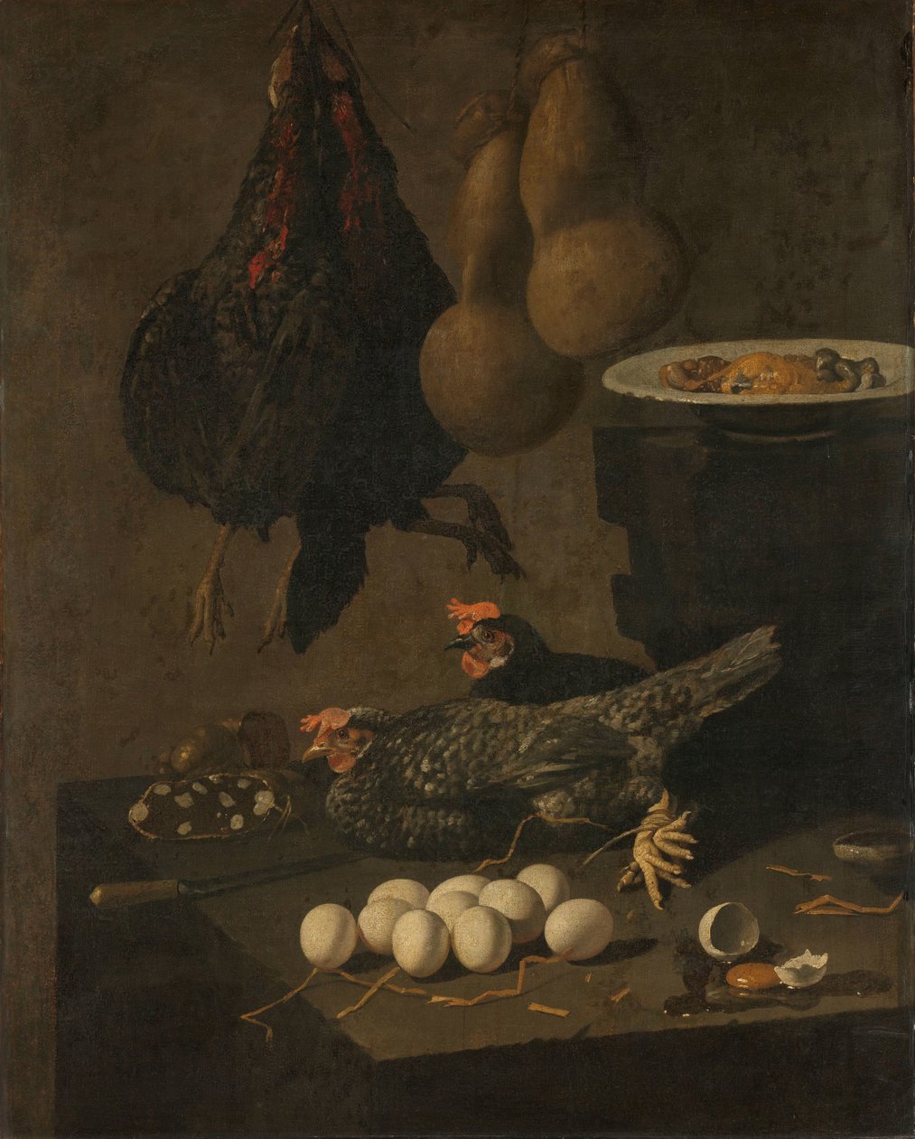 Tavuk ve Yumurta ile Natürmort by Giovanni Battista Recco