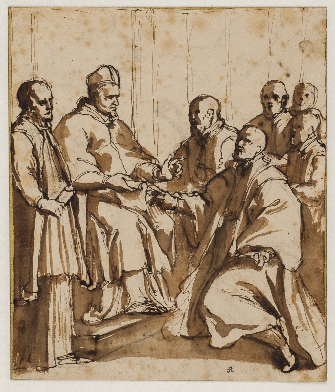 1612 tarihli "Universi agri domini" boğasını çıkaran Papa Paul V by Giovanni Battista Ricci