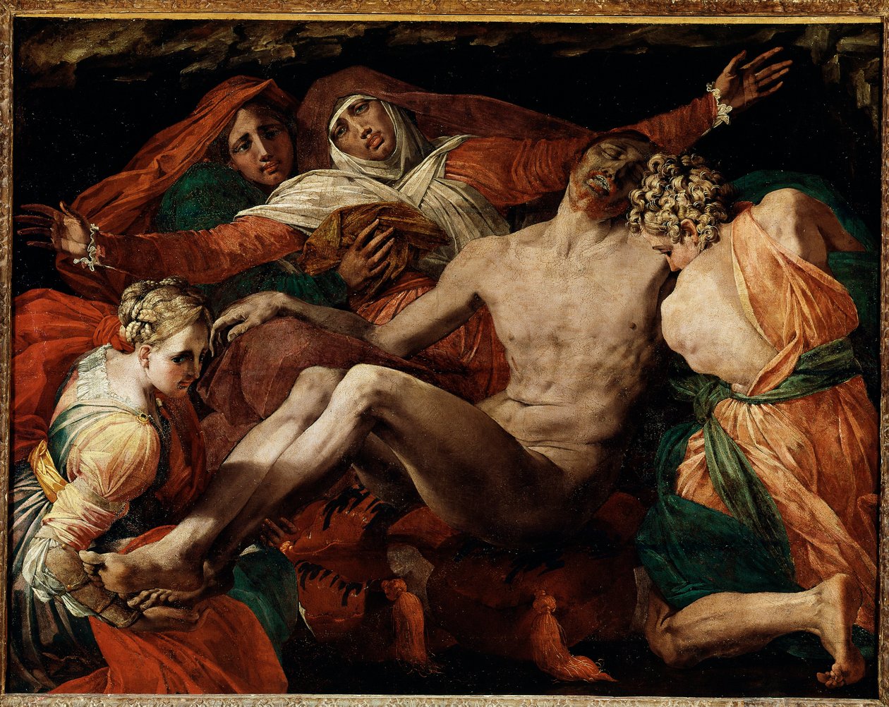 Pieta (resim by Giovanni Battista Rosso Fiorentino