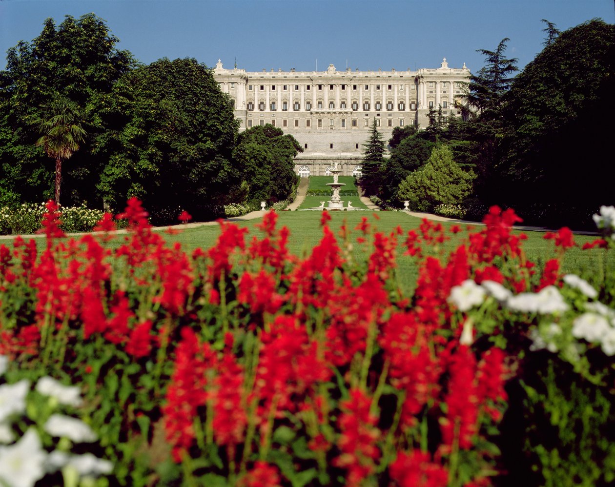 Bahçelerden Palacio Real, 1738