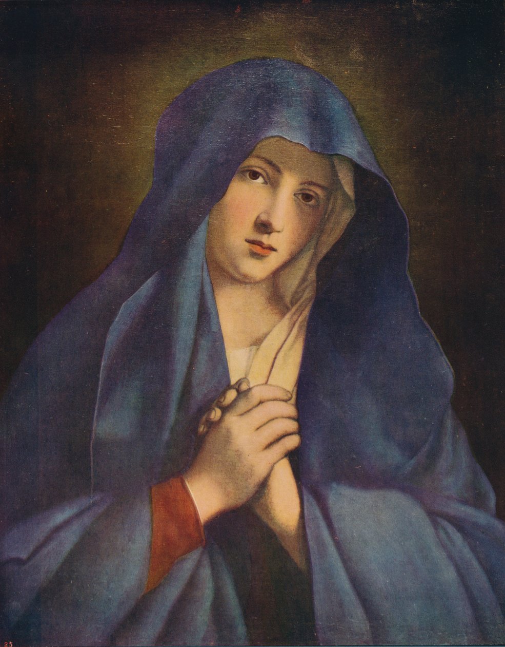 Madonna in Sorrow, 17. yüzyılın ortaları, c1915 by Giovanni Battista Salvi da Sassoferrato