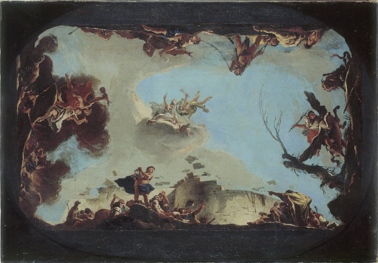 Belagat Gücünün Alegorisi, c.1725 by Giovanni Battista Tiepolo